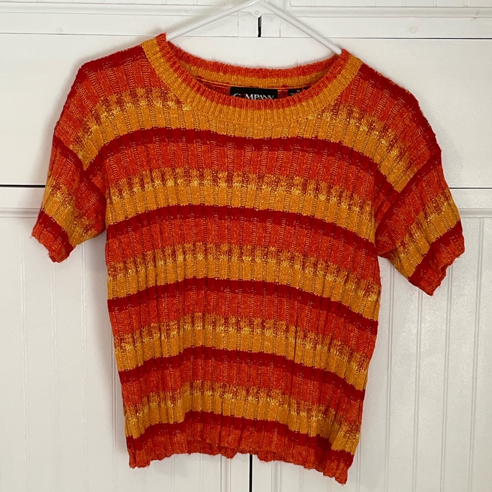 Ellen Tracy Orange Hue Top